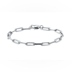 Water Watch Co Panama Long Link Bracelet Silver Stainless Steel Unisex